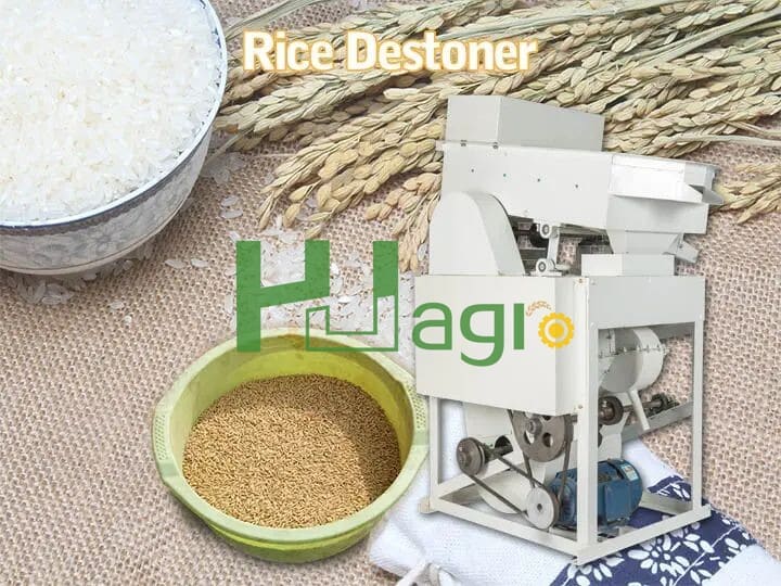 Rice stone removing machine. Jpg