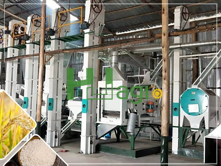 120t/d integrated rice hulling plant