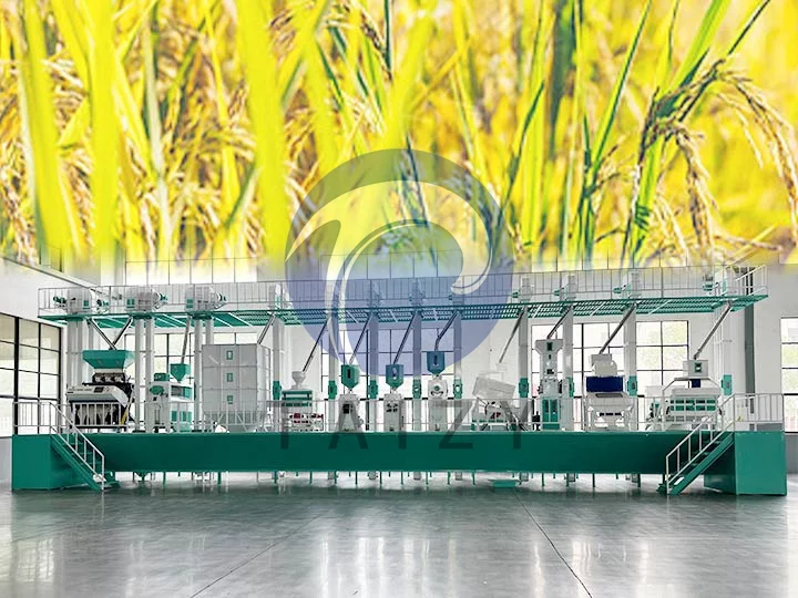 40-ton rice milling machine production line