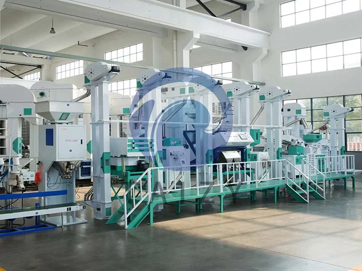 Commercial 20-ton automatic rice milling unit
