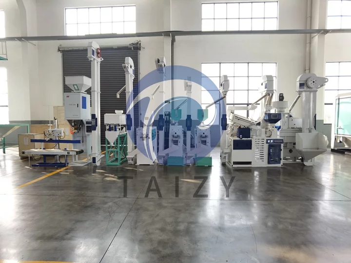 Commercial 25-ton rice milling machine production line