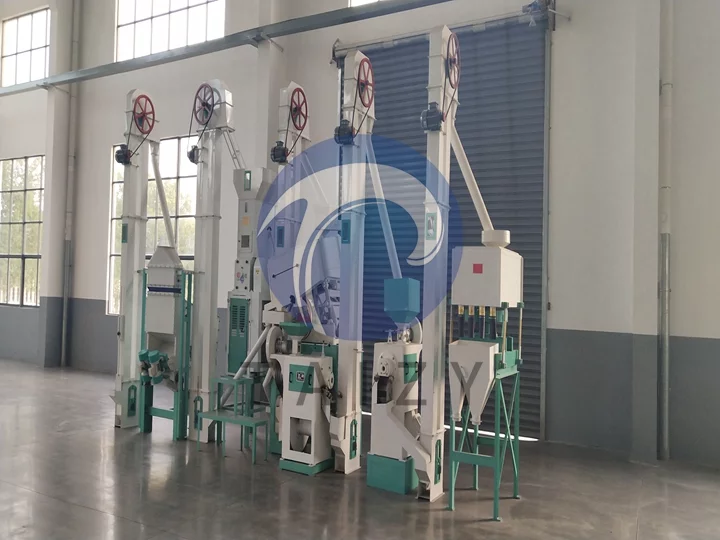 Exported 30-ton commercial rice milling machine plant