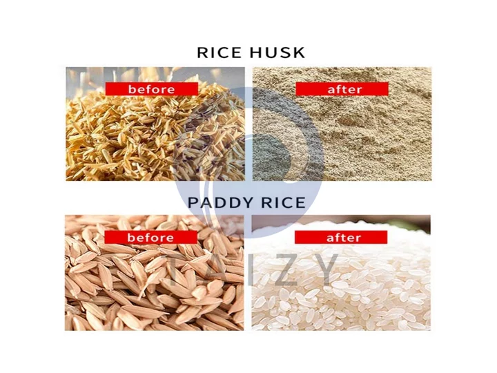 Materias primas de la línea de producción de fresadora de arroz de 25 tpd