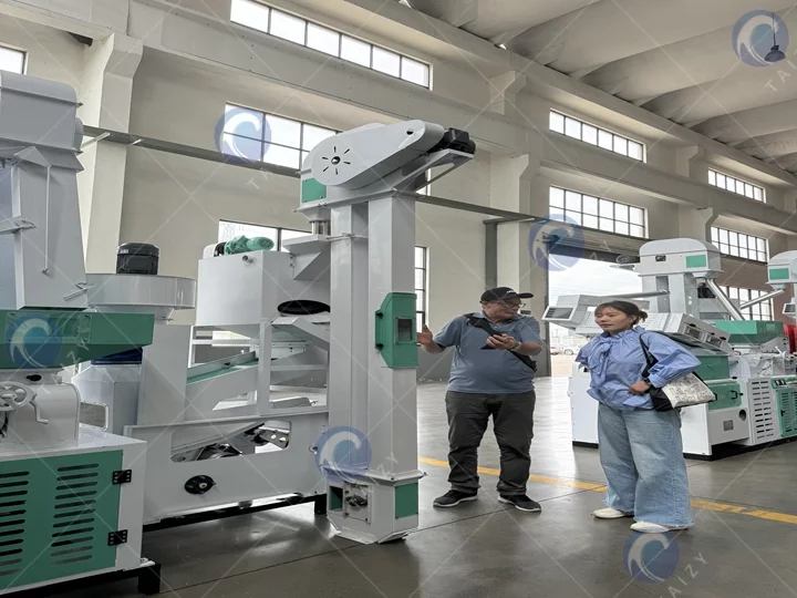 Rice milling machine units